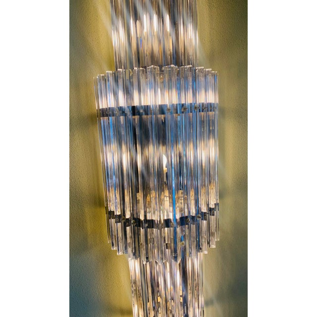 1970s Wall Lamps in Murano Glass, 1970, Set of 2 For Sale - Image 5 of 8