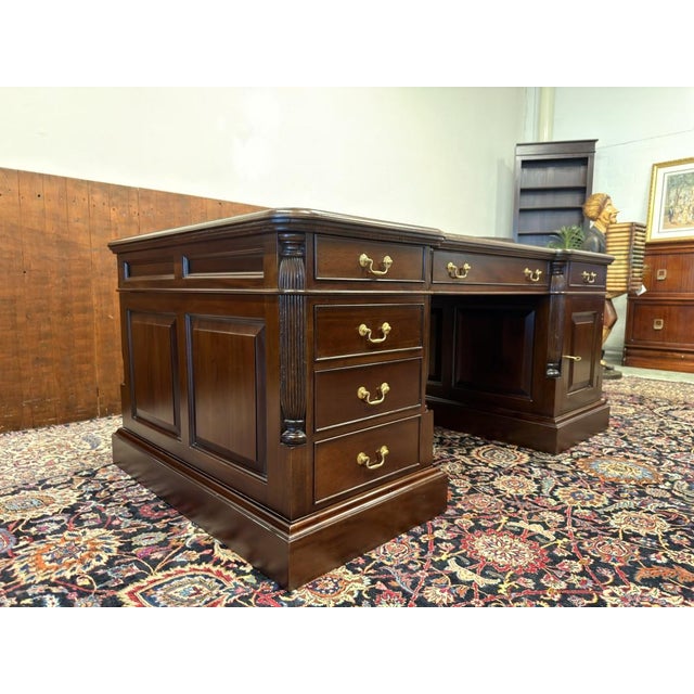 Vintage English Desk in Teak For Sale - Image 5 of 18