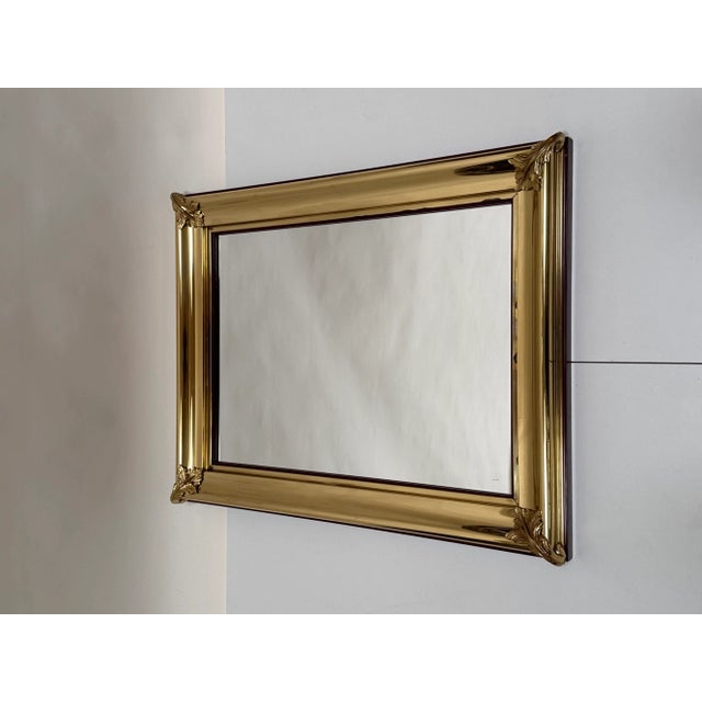 Neo-Classical Crystal Glass Wall Mirror with Brass Decor from Mariner 1893, Spain, 1970s For Sale - Image 18 of 18