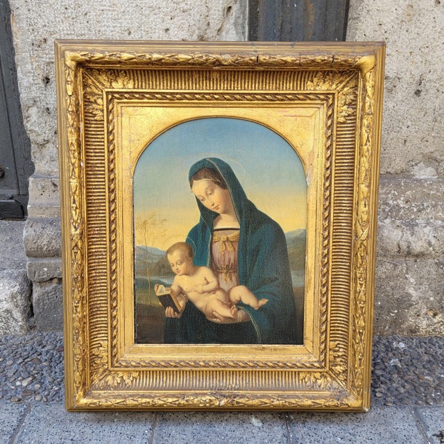 Oil on panel “Madonna Connestabile”, after Raphael, early 19th century – Italy Technique: Oil on panel Title of the work:...