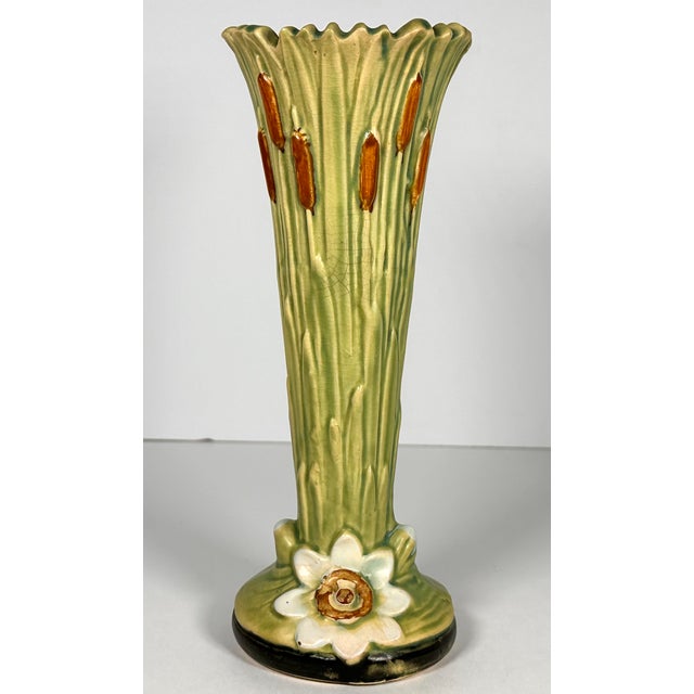 Green Weller Ardsley Art Pottery Vase For Sale - Image 8 of 17
