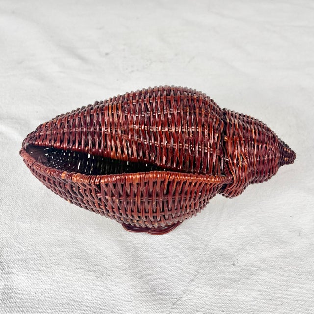 Vintage Wicker Shell For Sale - Image 4 of 7
