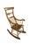 Farmhouse Antique Early American Country Farmhouse Oak & Maple Spindle Back Rocking Chair For Sale - Image 3 of 18