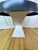 2020s Modern Oval Dining Table Navy Blue White Pedestal Custom Lacquered Linen For Sale - Image 5 of 6