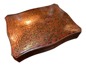 19th C. French Boulle Games Box, Signed