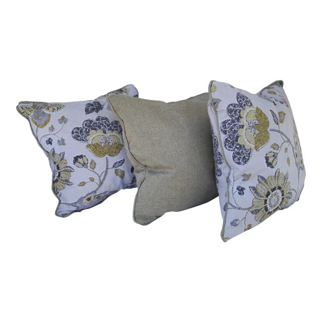 Floral Accent Pillows Set of 3 Chairish