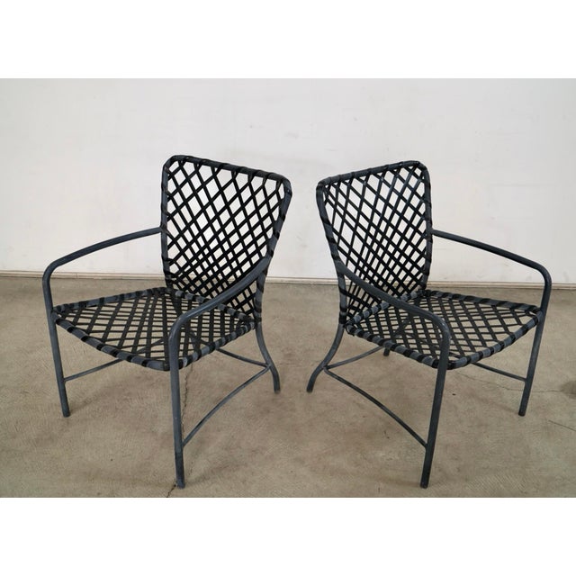 1970’s Mid-Century Modern Brown Jordan Patio Chairs - Set of 6 For Sale In Los Angeles - Image 6 of 12