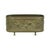 French antique copper (brass) planter with metal base plate, jardinière with floral and organic decoration all around,...