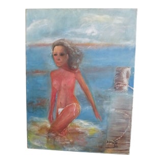 Oil Painting on Canvas by Spanish Listed Artist Domingo Prieto For Sale
