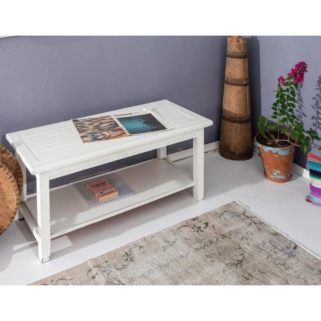 Vintage Washed Out Oushak Rug For Sale In Los Angeles - Image 6 of 6