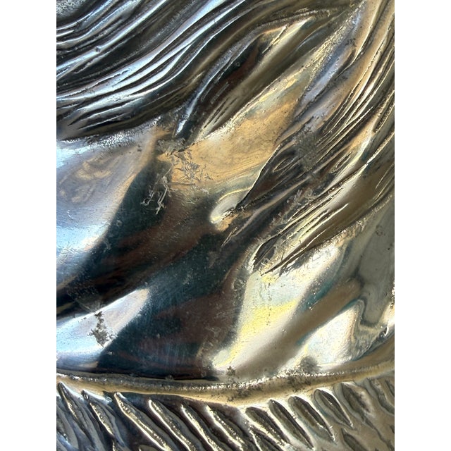 A striking Arthur Court equestrian horse head ice bucket or wine chiller, sculpted in dramatic detail and finished in the...