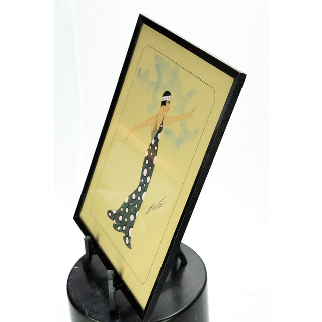 Early 20th Century Erte' Grey and White Polka Dots For Sale - Image 11 of 13
