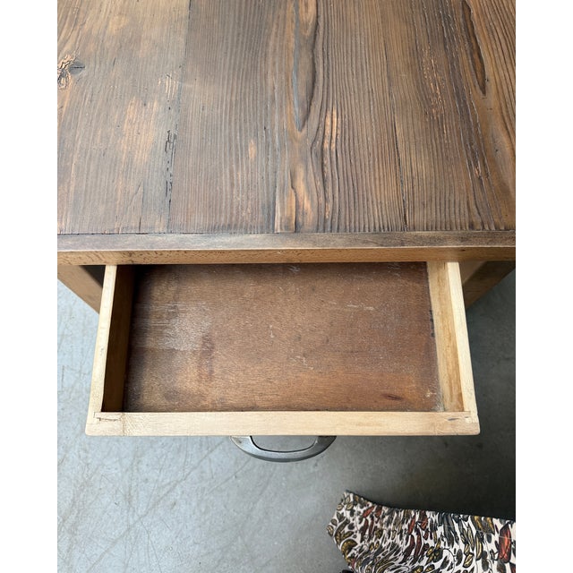 Vintage Farmhouse Table, 1950s For Sale - Image 10 of 12