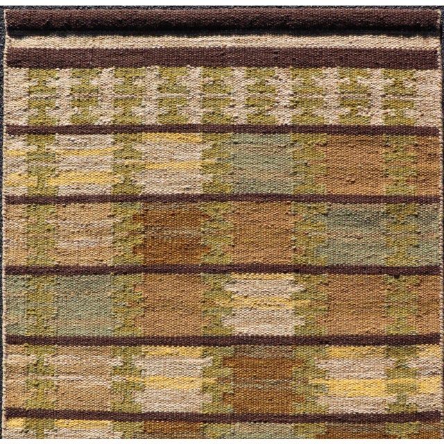 Scandinavian Modern Hand-Woven Wool Rug by Keivan Woven Arts 3'0 X 4'11 For Sale - Image 4 of 10