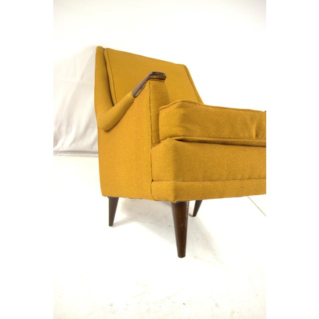 1960s Kroehler Mid Century High Back Arm Chair For Sale - Image 10 of 12