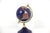 Blue Vintage Gemstone Globe Lapis Lazuli and Semi Precious Stones Desk Top Small Office Decor, Collector Gift For Sale - Image 8 of 12