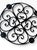 Antique Gothic Hand-Forged Wrought Iron Corona Four Light Chandelier For Sale - Image 11 of 12
