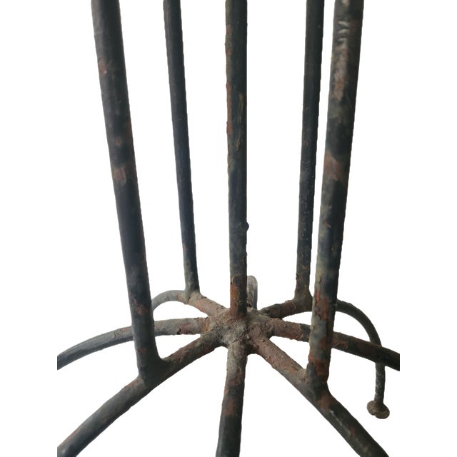 Large Mid-Century Modern Sculptural Cast Iron Wire Floor-Standing Candelabra, 1950s For Sale - Image 18 of 18