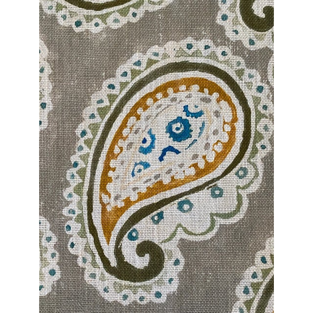 Traditional Designer Guild William Yeoward Design: Montracy Linen Greige Fabric 4 Yards For Sale - Image 3 of 6