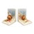 Vintage Otagiri Japan Ceramic Seashell & Starfish Bookends — Coastal / Nautical For Sale
