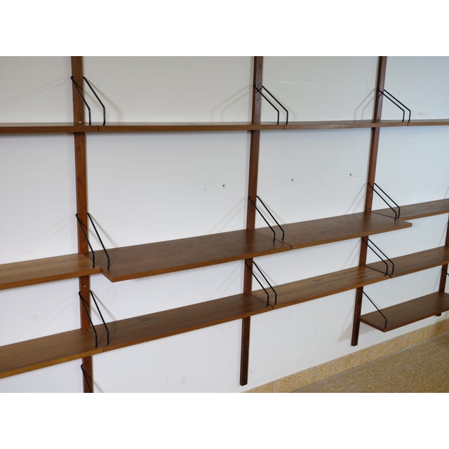 Black Mid-Century Royal Teak Shelving System by Poul Cadovius, 1960s For Sale - Image 8 of 12