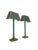1970s Brass and Green-Painted Metal Table Lamps by Kullmann, 1970, Set of 2 For Sale - Image 5 of 14