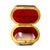 19th Century 19th Century French Ruby Red Glass Box With Gilt Bronze Mounts For Sale - Image 5 of 8