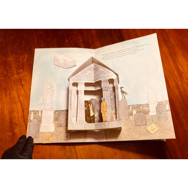 Olive “ the Dwindling Party “by Edward Gorey a Classic Tale of a Family Created as an Interactive Journey With Spinners Tabs to Pull Surprises Throughout For Sale - Image 8 of 11