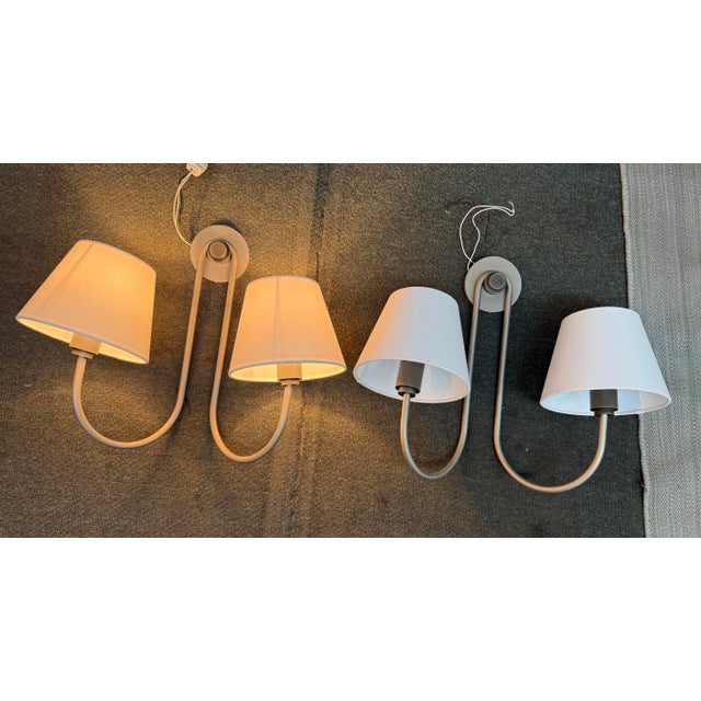 Design Plus Gallery presents a Pair of Nyhavn Double Sconces from Urban Electric. These well-rounded sconces can go from...