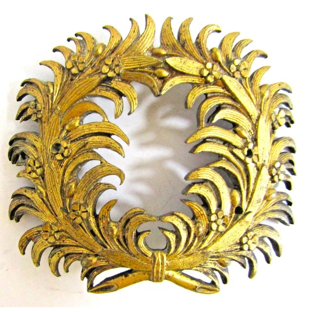 Set of Eight Antique French Gilded Bronze Ormolu Furniture Pediments For Sale In Miami - Image 6 of 9