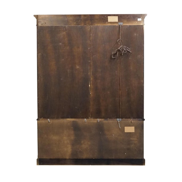 Century Furniture Italian Neoclassical Tuscan Style Burled Walnut 62" Lighted Display China Cabinet For Sale - Image 10 of 12