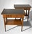 Elegant pair of Italian nightstands crafted between 1950 and 1958 in a distinguished artisan workshop in Cantù, a town in...