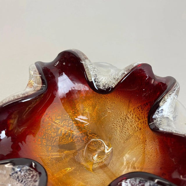 Murano Glass Bowl or Ashtray from Barovier and Toso, Italy, 1970s For Sale - Image 9 of 18