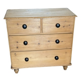Antique Pine Two Over Two Drawers - Chest of Drawers From England For Sale