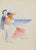 Mino Maccari, On a Cruise, 1938, Watercolor For Sale - Image 3 of 3