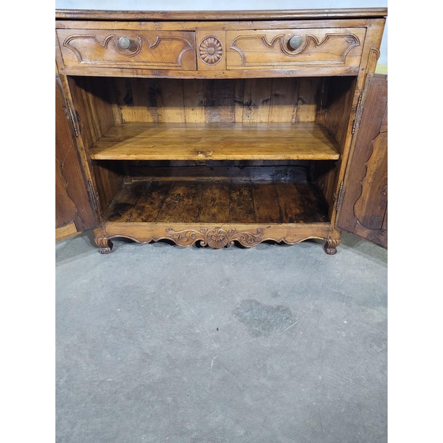 Louis XV Style Low Walnut Sideboard For Sale - Image 12 of 13