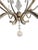 Elegant Rock Crystal and Iron Six-Light Chandelier For Sale In Los Angeles - Image 6 of 14