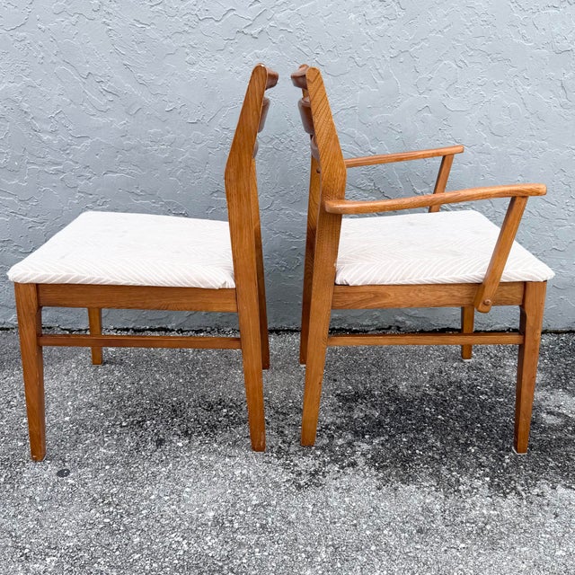 Mid Century Modern Wooden Dining Chairs - Set of 6 For Sale In West Palm - Image 6 of 11