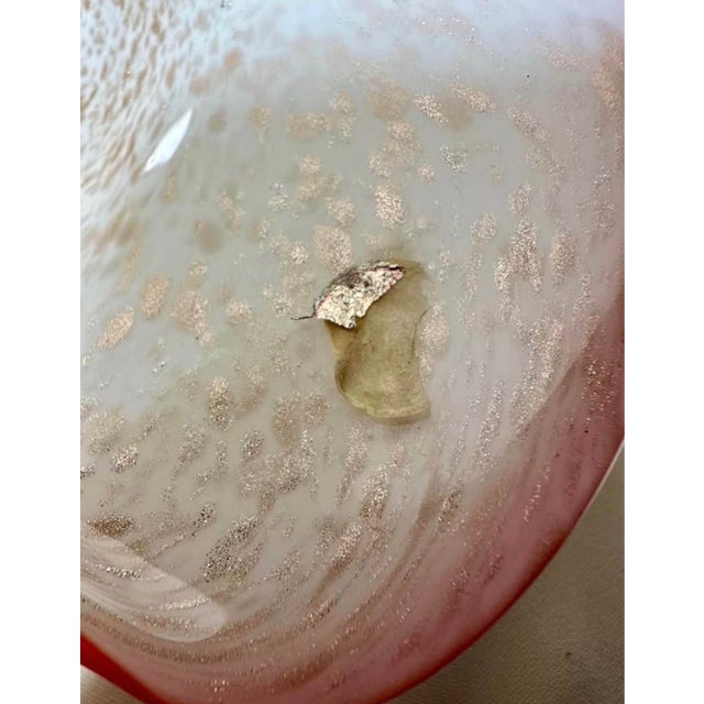 Fratelli Toso Matched Pair: Vintage Fratelli Toso Murano Splash Bowls – Copper Aventurine – 9” For Sale - Image 4 of 9