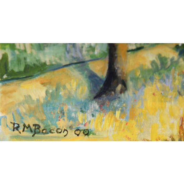 "One June" - Original Oil on Masonite by Richard M Bacon For Sale In Monterey, CA - Image 6 of 7