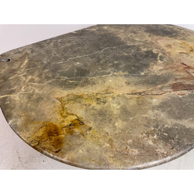 Eye Shaped Marble Coffee Table, 1980s For Sale - Image 12 of 13