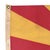 This vintage Arizona flag is made from a cotton cloth, with printed design visible on both sides. Please note overall...