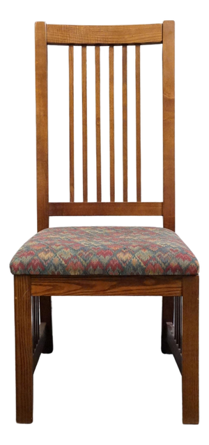 Nichols & Stone Quarter Sawn Oak Mission Style Arts & Crafts Dining Side Chair 4033-0461