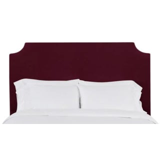Reagan Full/Double Headboard, Wine Velvet For Sale