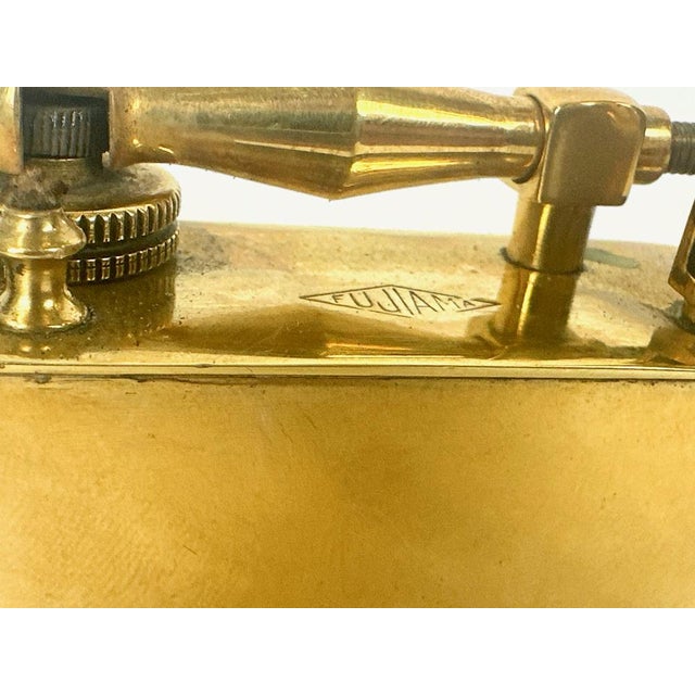 1930s French Art Deco Brass Lighter from Fujiama, 1930s For Sale - Image 5 of 8