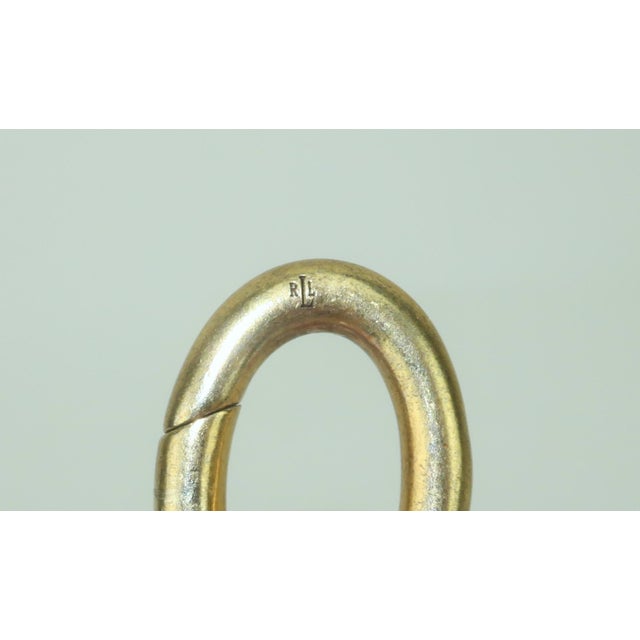 Late 20th Century Ralph Lauren Chunky Gold Chain Link Necklace For Sale - Image 5 of 9