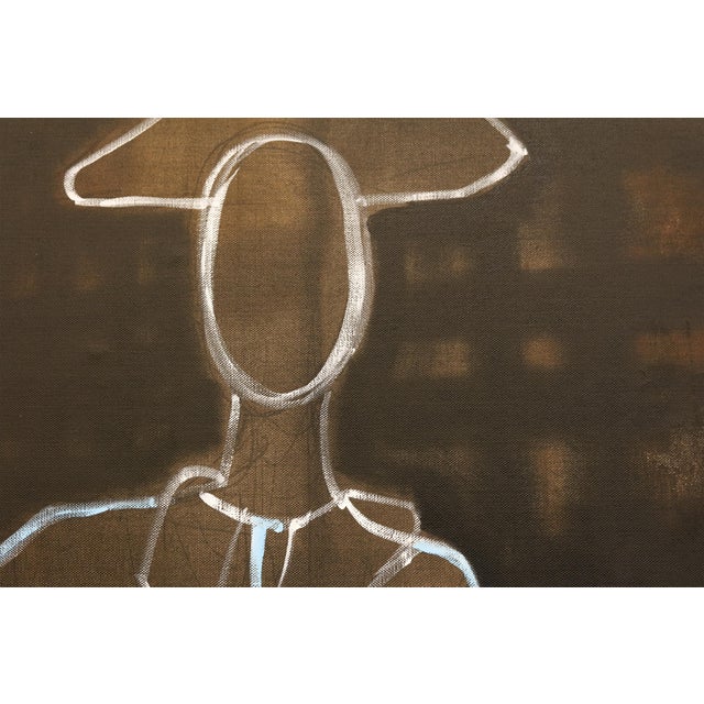 Man on Horseback Oil Painting. Large Contemporary Horse Painting 170 X 210 Cm For Sale - Image 9 of 11