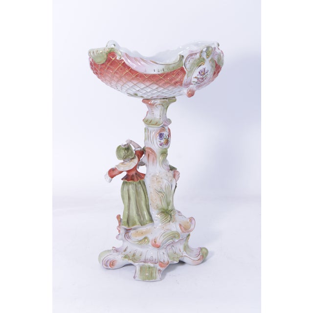 Meissen Porcelain Meissen 19th Century Porcelain Centerpiece For Sale - Image 4 of 15