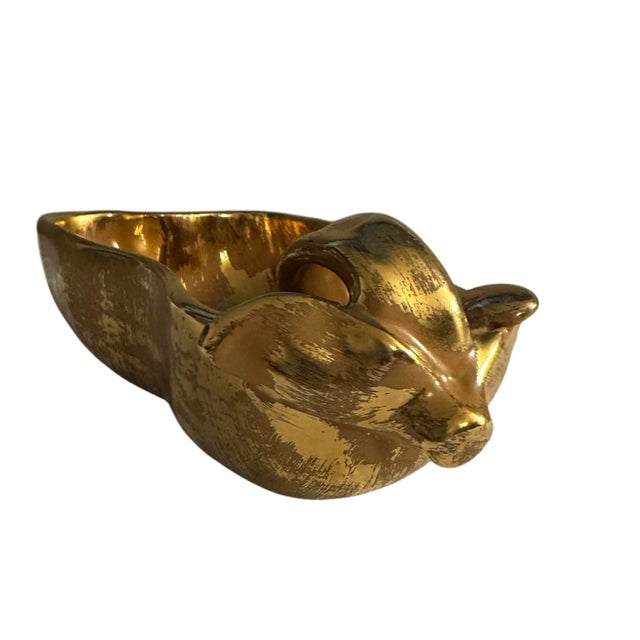 Stangl Vintage Stangl Pottery Granada Gold Pear Dish For Sale - Image 4 of 11