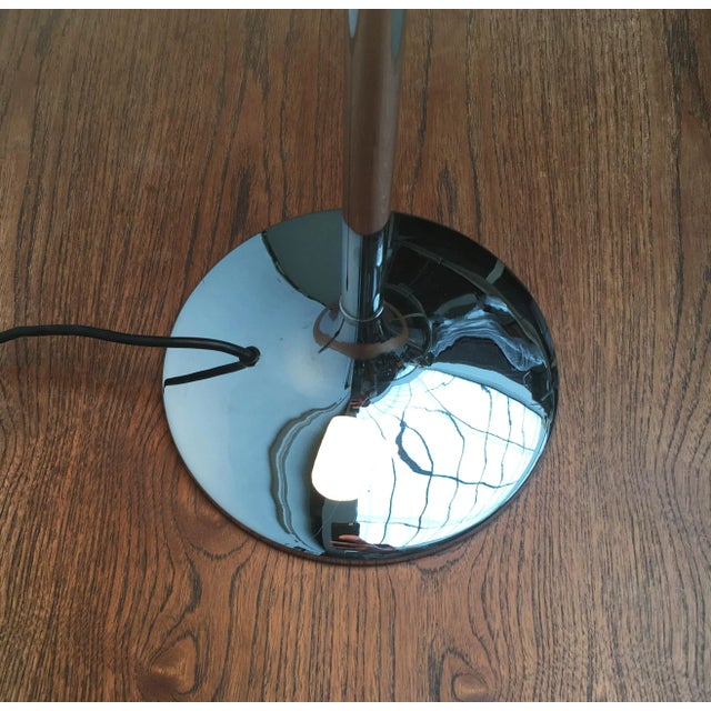 Vintage Space Age Glass & Metal Table Lamp, 1970s For Sale - Image 16 of 18